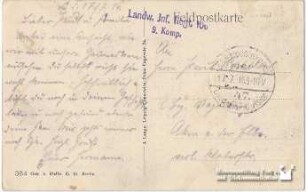 Hermann Rockstroh an einen Freund/Verwandten(?) am 17.07.1916 (3.2012.1303)