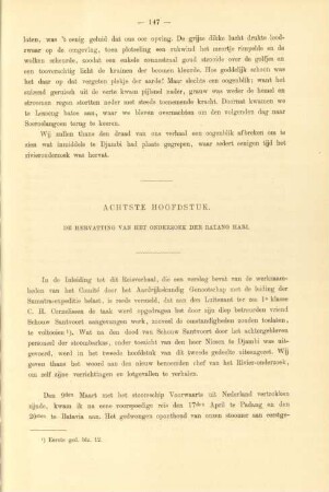 Achtste hoofdstuk. De hervatting van het onderzoek der Batang Hari
