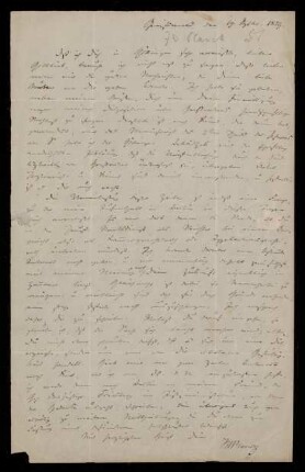 51: Brief von Johann Julius Wilhelm von Planck an Gottlieb Planck, Greifswald, 19.9.1853