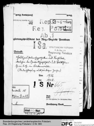 Hauszinssteuerhypotheken und Reichsbaudarlehen der Gewerkschaftshaus- und Volksheim GmbH in Luckenwalde