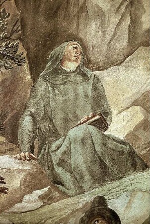 Östliches Bild: Predigt des heiligen Ulrich in Rümelingen (Schweiz)