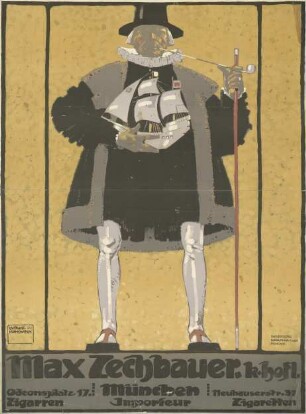 Max Zechbauer München. Zigarren und Zigaretten