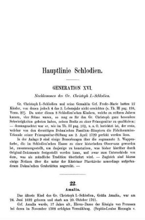 Hauptlinie Schlodien. Generation XVI