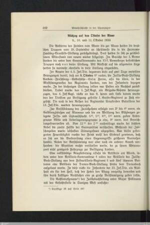 Rückzug auf das Ostufer der Aisne