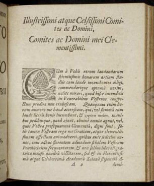 Illustrissimi atque Celsissimi Comites ac Domini, ...