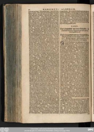 XXXIV. Das Hauptstück von dem Schöpffer/ so fünff und dreyssig Regeln begreiffet/ und zu Mecha geschrieben ist.