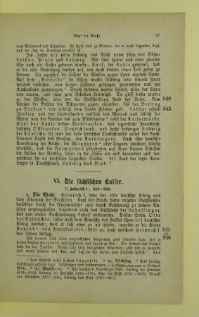 VI. Die sächsischen Kaiser