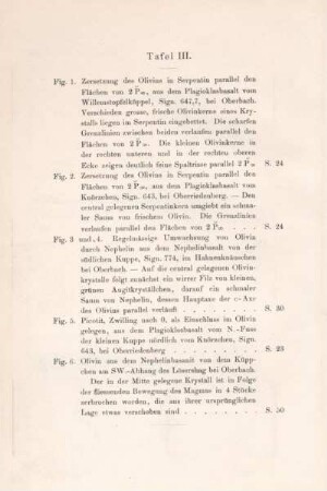 [Erläuterungen zu] Tafel III.