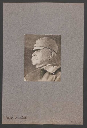 Der Woiwode Stepanowitch, Befehlshaber der 2. serbischen Armee