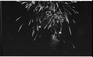 750. Gemeindejubiläum: Stadtfest: Feuerwerk