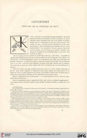 1: Japonisme, [2] : histoire de la poétesse Ko Mati