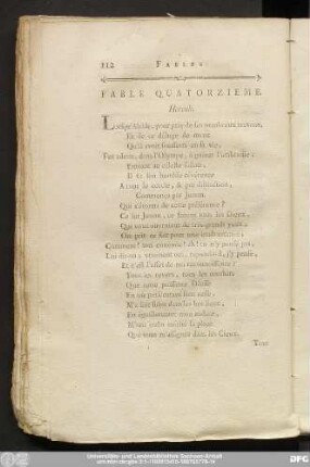 Fable Quatorzieme. Hercule.