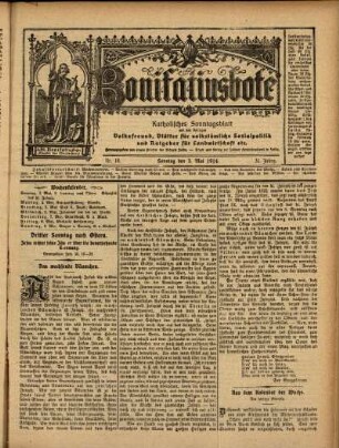 Ausgabe vom Sonntag, den 03. Mai 1914.