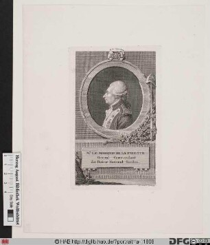 Bildnis Marie-Joseph-Paul-Roch-Yves-Gilbert du Motier, marquis de La Fayette