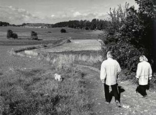 Spaziergänger in der Landschaft bei Bad Harzburg