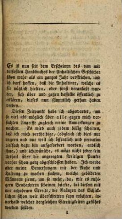 Anhang zu G. A. H. Stenzel's Handbuche der Anhaltischen Geschichte