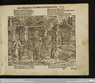 Lucius Tarquinius Superbus unterricht seinen Son XIII.
