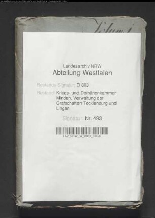 Untersuchung der Jagdgerechtigkeiten der Adligen in den Grafschaften Tecklenburg und Lingen