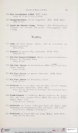 Waffen (Nr. 374-396)