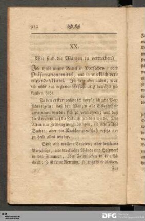 XX. Wie sind die Wanzen zu vertreiben?