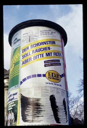 Wahlplakat FDP 6.2.85.