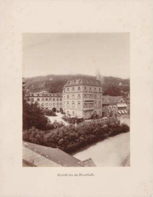Ansicht von der Kunsthalle auf das Hotel "Maison W. Messner" in Baden-Baden