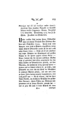 Ploutarchou peri tes ton elentheron paidon agoge. Accedunt bina eiusdem Plutarchi et Marcelli Sidetae medici fragmenta. Graece. Recensuit I. G. Schneider. Straßburg, 1775. bey J. F. Stein. In allem 120 Seiten in 8.