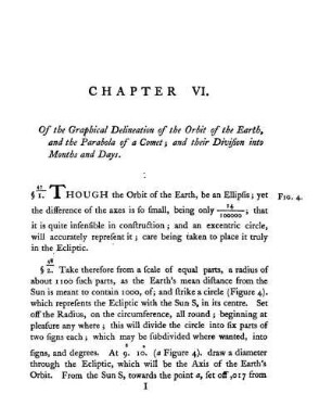 Chapter VI. Of the Graphical Delineation of the Orbit of the Earth, and the Parabola of a Comet; and their Division into Months and Days.