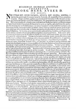 ACADEMIAE GEORGIAE AVGVSTAE PRORECTOR GEORG. HENR. AYRER D. CVM SENATV.