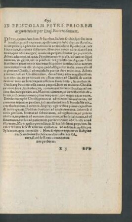 In Epistolam Petri Priorem argumentum ...