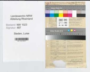 Entnazifizierung Luise Steden , geb. 10.02.1906 (Lehrerin)