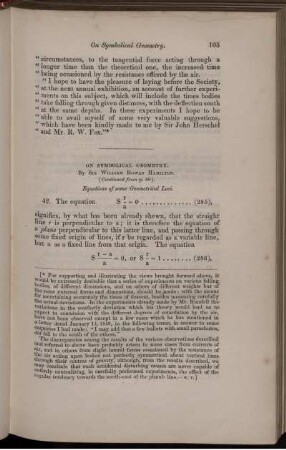 On symbolical geometry.