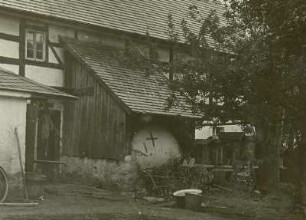 Rauschwitz bei Elstra, Backofen an einem Bauernhaus
