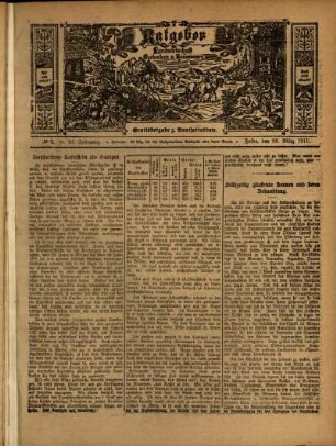 Ausgabe vom Sonntag, den 26. März 1911.