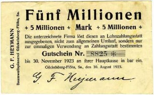 Fünf Millionen Mark