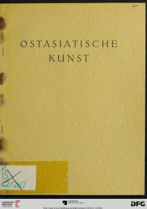 Ostasiatische Kunst : Skulpturen aus Jade, Bergkristall, Achat, Amethyst, Malachit und anderen Halbedelsteinen ; Schwertstichblätter, Netsuke ... ; aus verschiedenem Besitz ; Versteigerung: 10. Mai 1928, 11. Mai (Katalog Nr. 267)