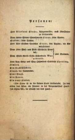 Die deutschen Kleinstädter : Ein Lustspiel in vier Akten