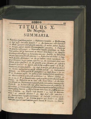 Titulus X. De nuptijs.