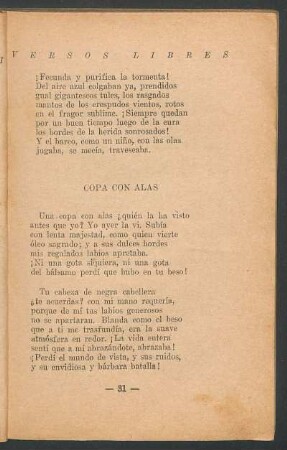 Copa con alas