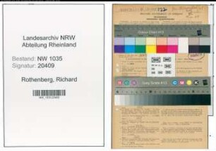 Entnazifizierung Richard Rothenberg , geb. 26.04.1902 (Waschmeister)