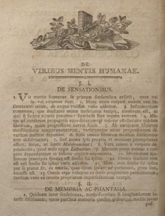 De viribus mentis humanae.