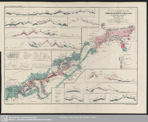 W. Sievers' Geognostische Karte der venezolanischen Cordillere