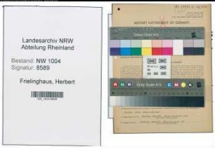 Entnazifizierung Herbert Frielinghaus , geb. 08.04.1912 (Kaufm.Angestellter)