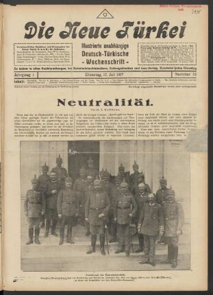 Jahrgang 1. Dienstag, 17. Juli 1917. Nummer 23