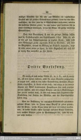 Dritte Vorlesung