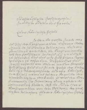 Schreiben von Karl Kappler an die Großherzogin Luise; Konfirmation der [Enkeltochter?] Maria