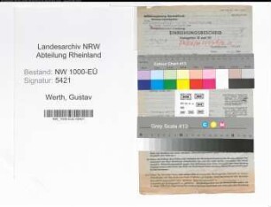 Entnazifizierung Gustav Werth, geb. 04.01.1906 (Lehrer)