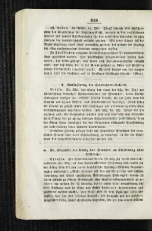 Aufbesserung der Schullehrer-Gehalte