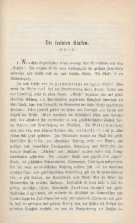 519-531 Die sozialen Klassen : Schluß