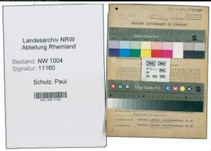 Entnazifizierung Paul Schulz , geb. 21.02.1899 (Rangierer)